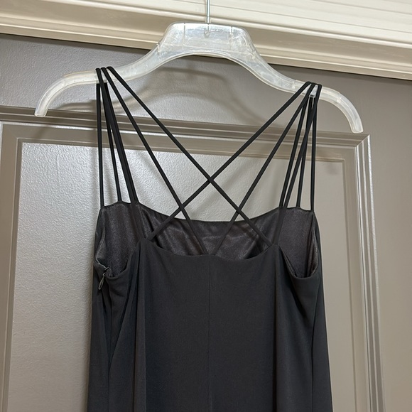 Shelli Segal Laundry black criss cross strap dress 6 - Picture 3 of 8
